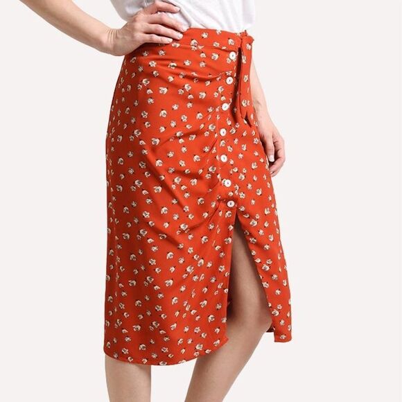 Heartloom Malia skirt - red midi skirt - Picture 3 of 8